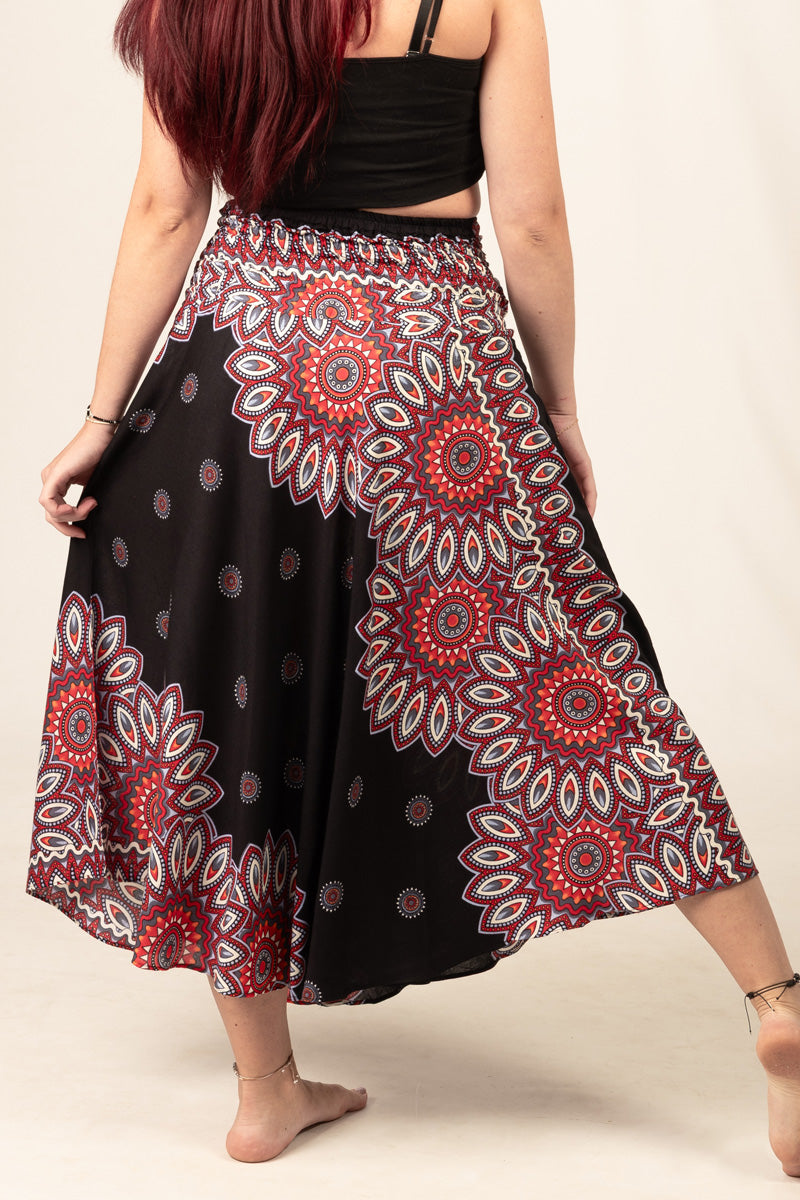 Boho Black Artisan Skirt