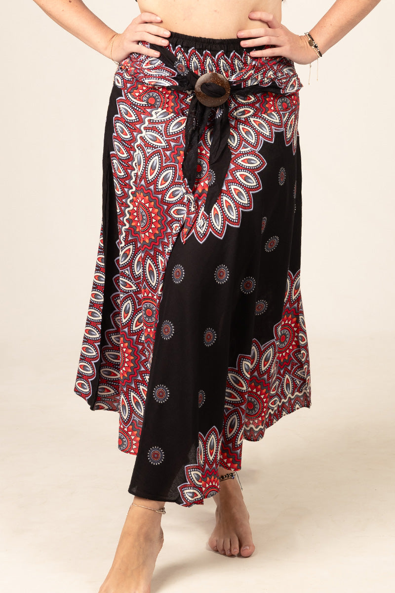 Boho Black Artisan Kjol