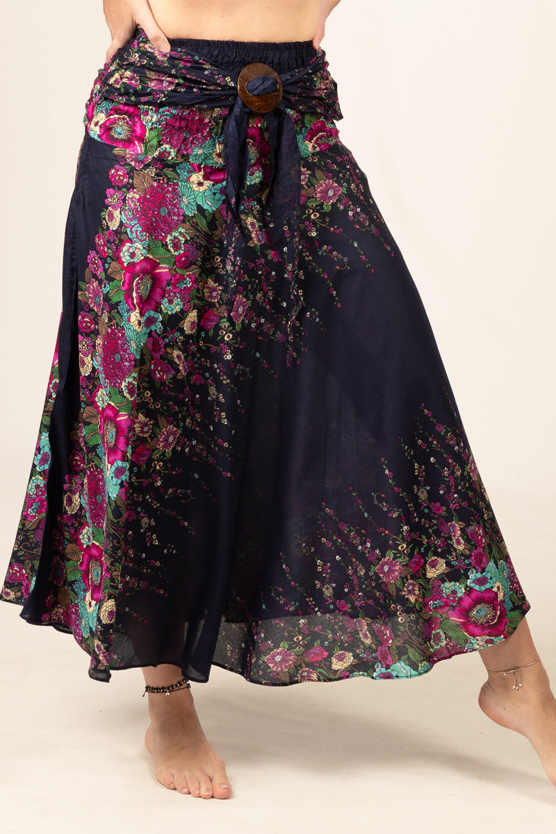 Boho Black Artisan Skirt