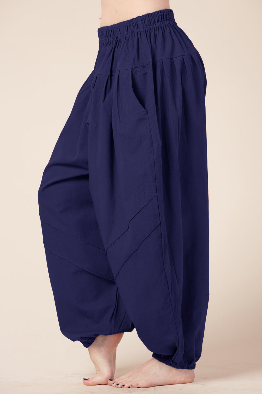 Hill Tribe Unisex Blue Artisan Harem Pants