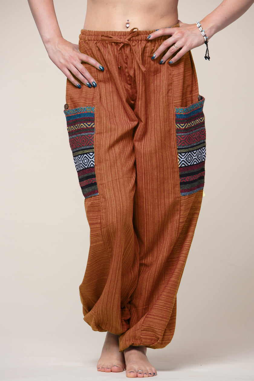 Hill Tribe Unisex Copper Artisan Haaremihousut