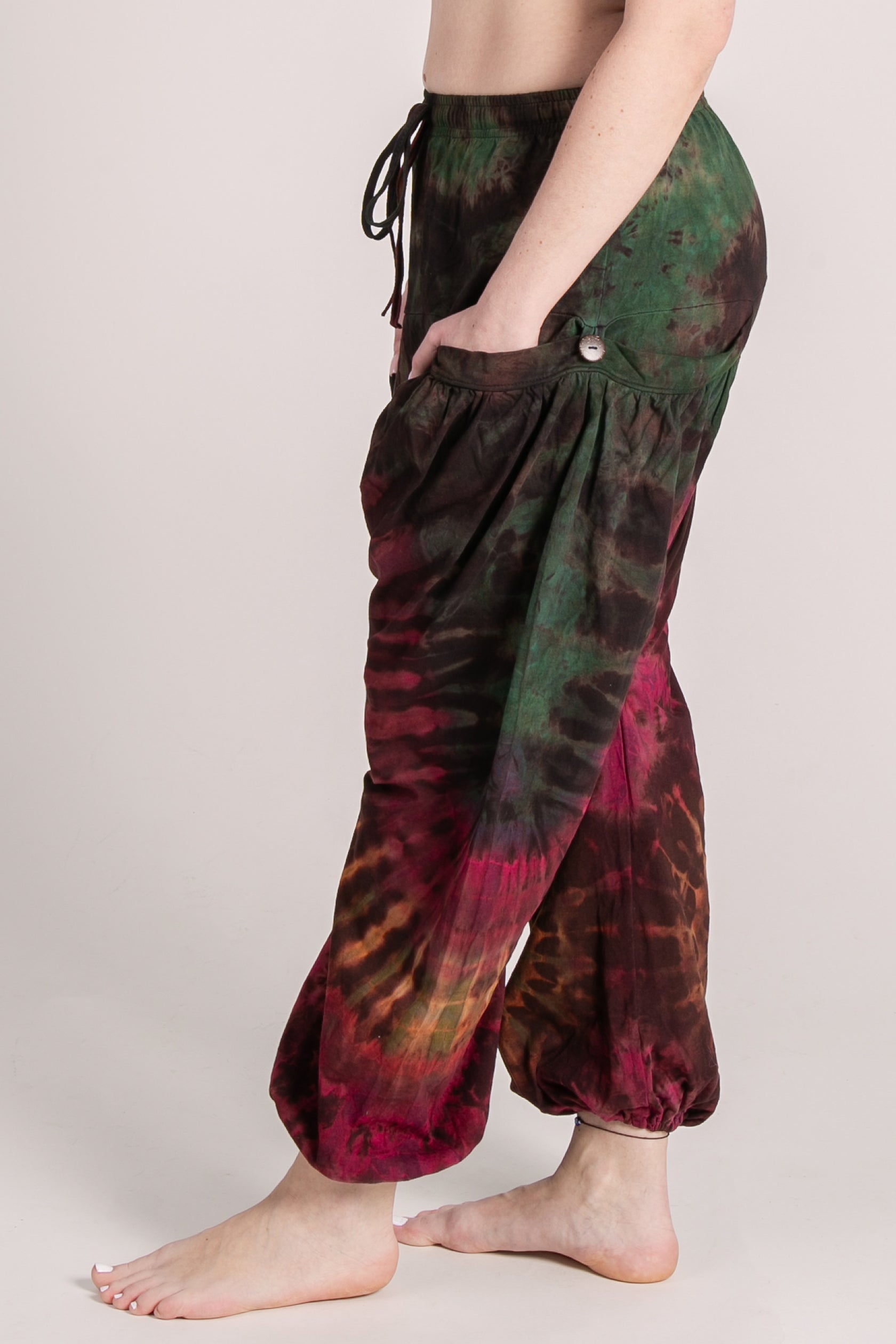 Jungle Burst Brown Artisan Haaremihousut