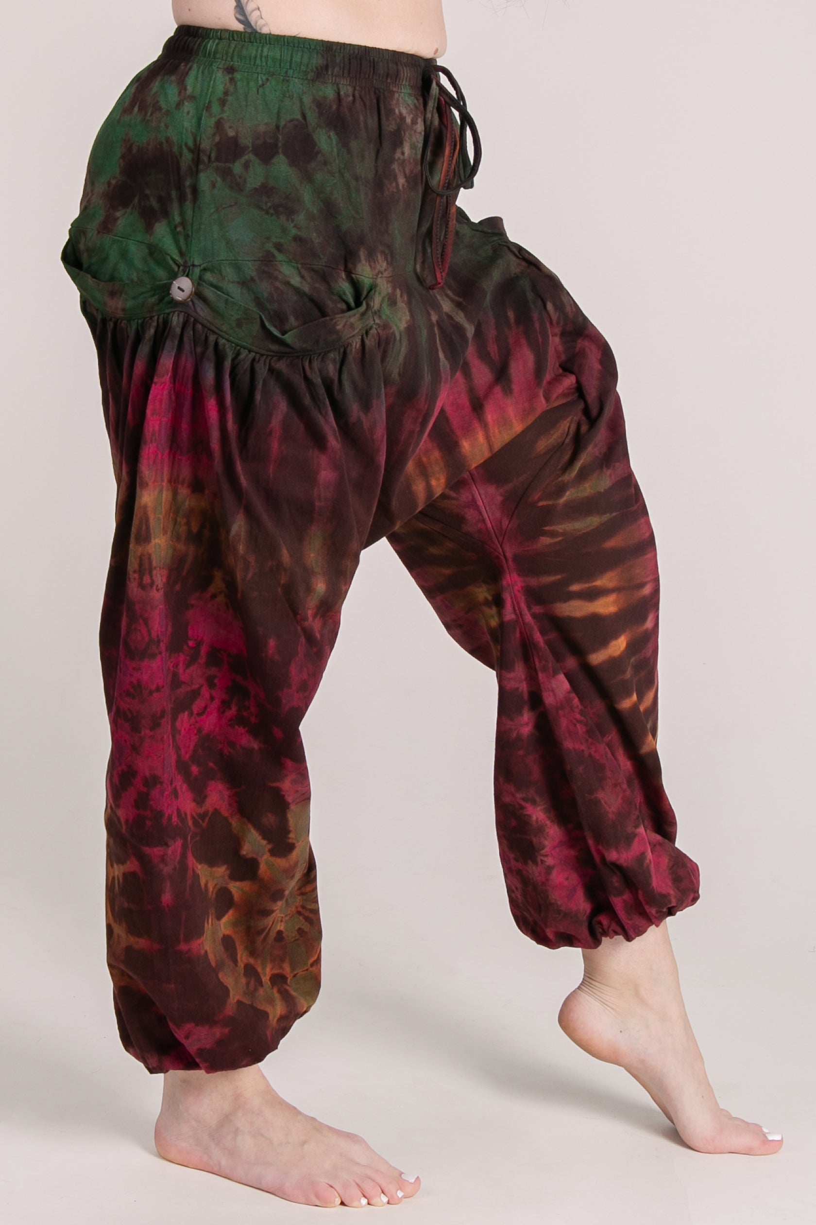 Jungle Burst Brown Artisan Haaremihousut