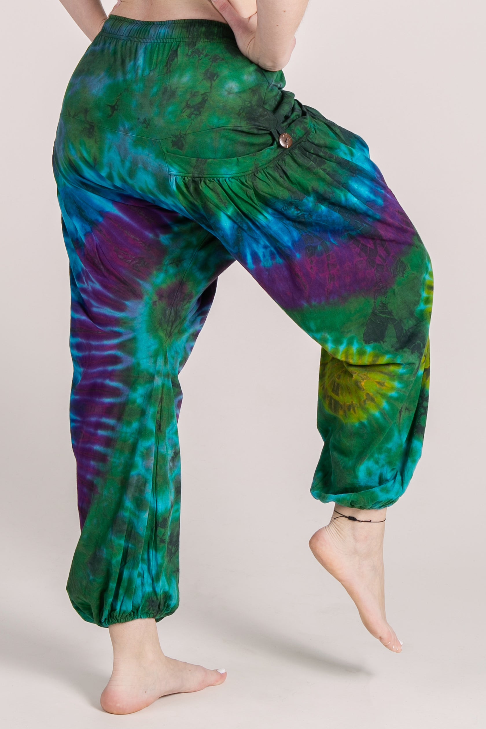 Jungle Burst Teal Glow Artisan Haaremihousut