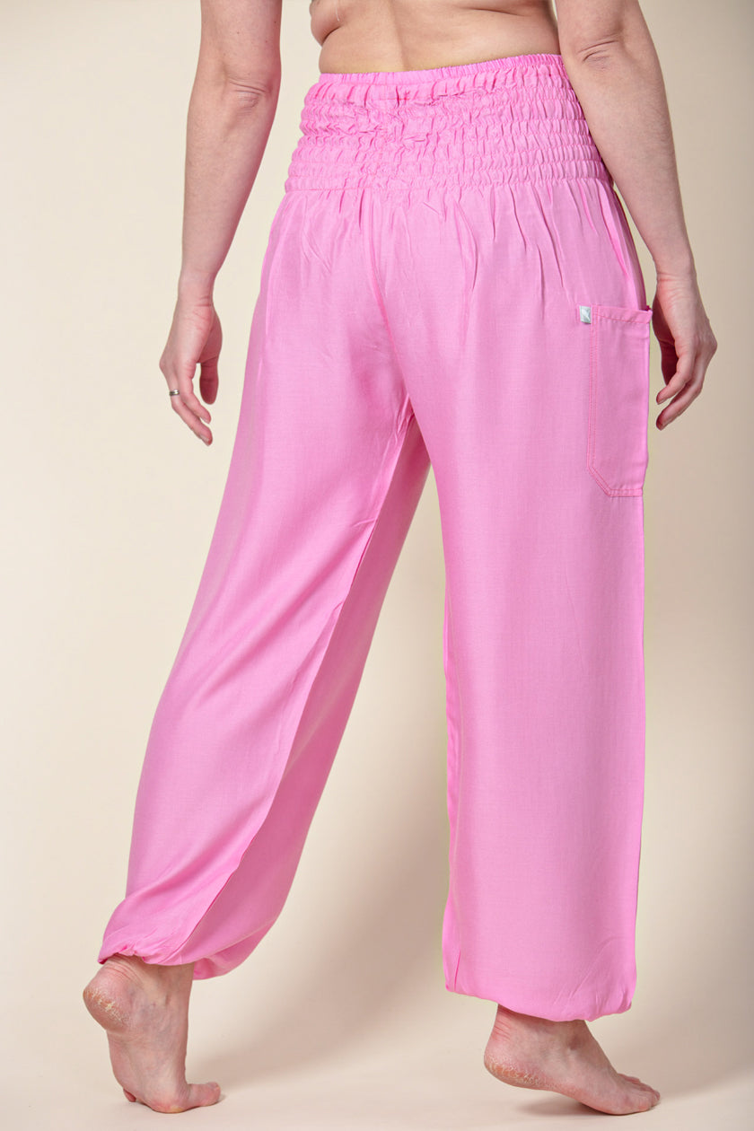Boho Pink Artisan Harem Pants