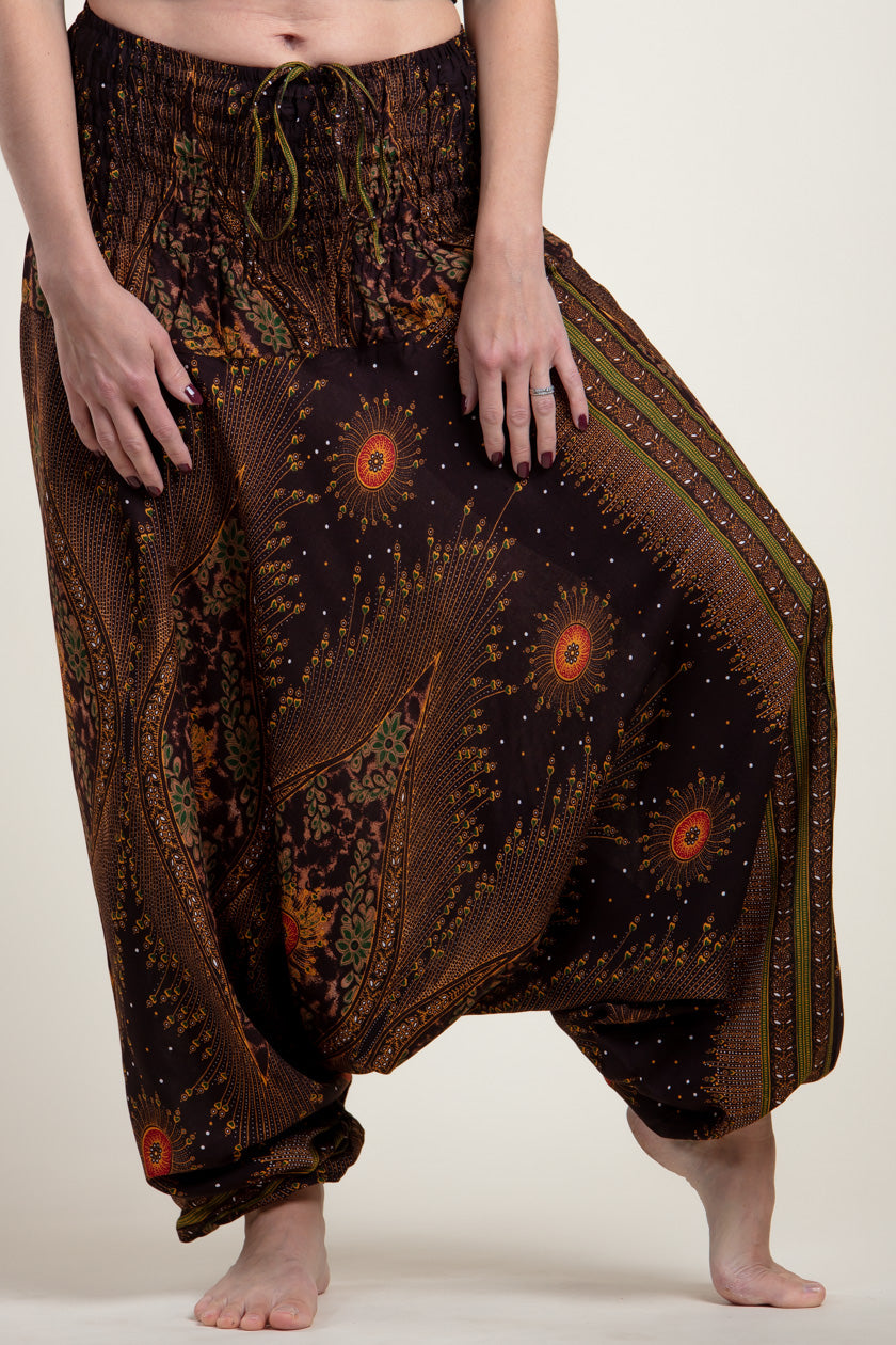 Peacock Eye Artisan Jumpsuit Harem Pants