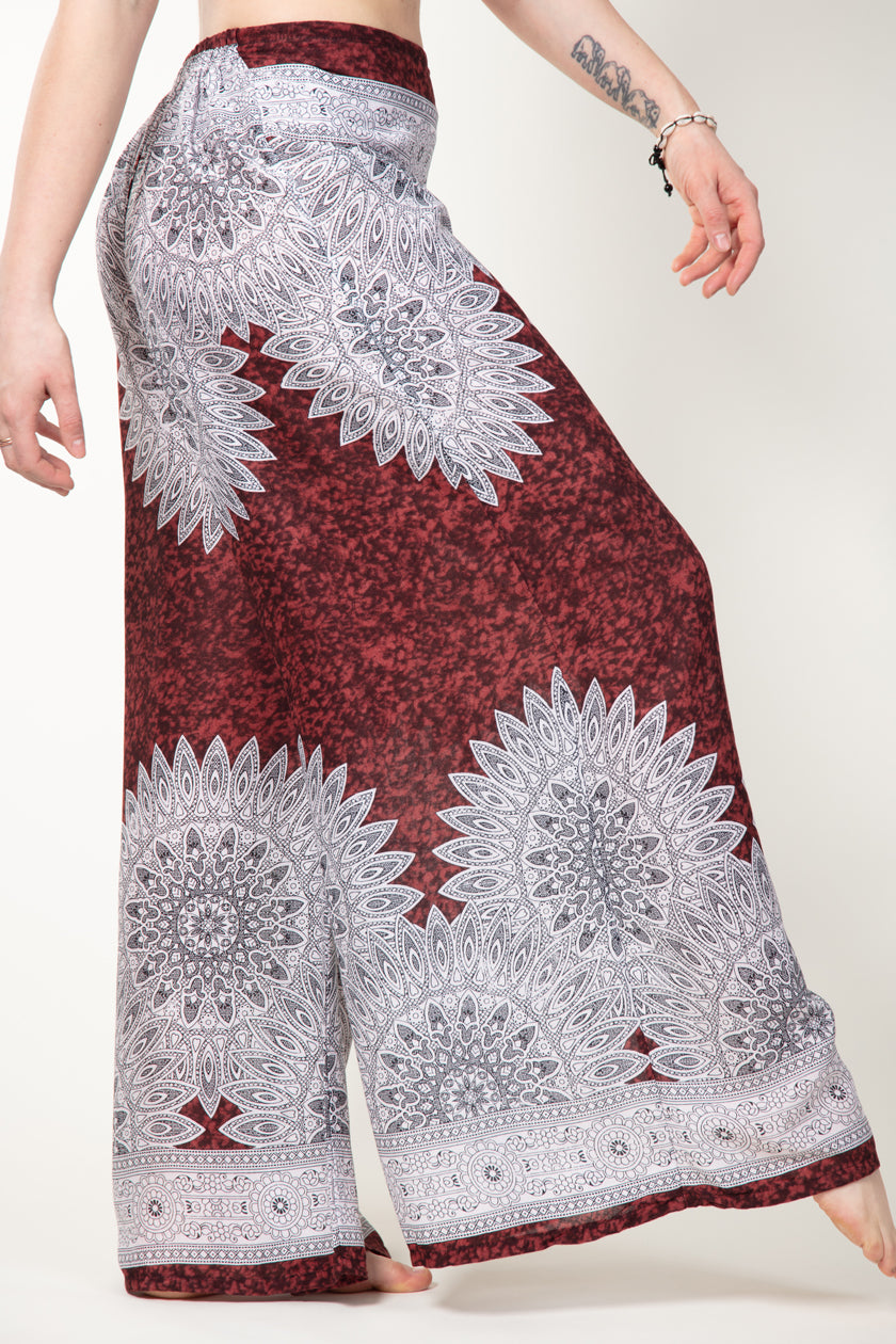 Brown Marble Mandala Artisan Palace Pants