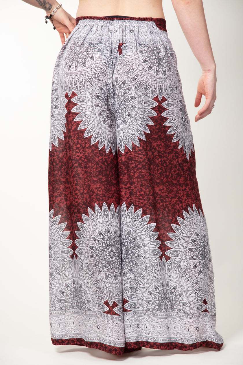 Brown Marble Mandala Artisan Palace Pants
