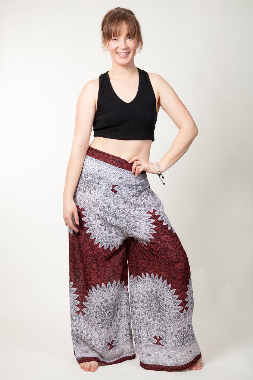 Brown Marble Mandala Artisan Palace Pants