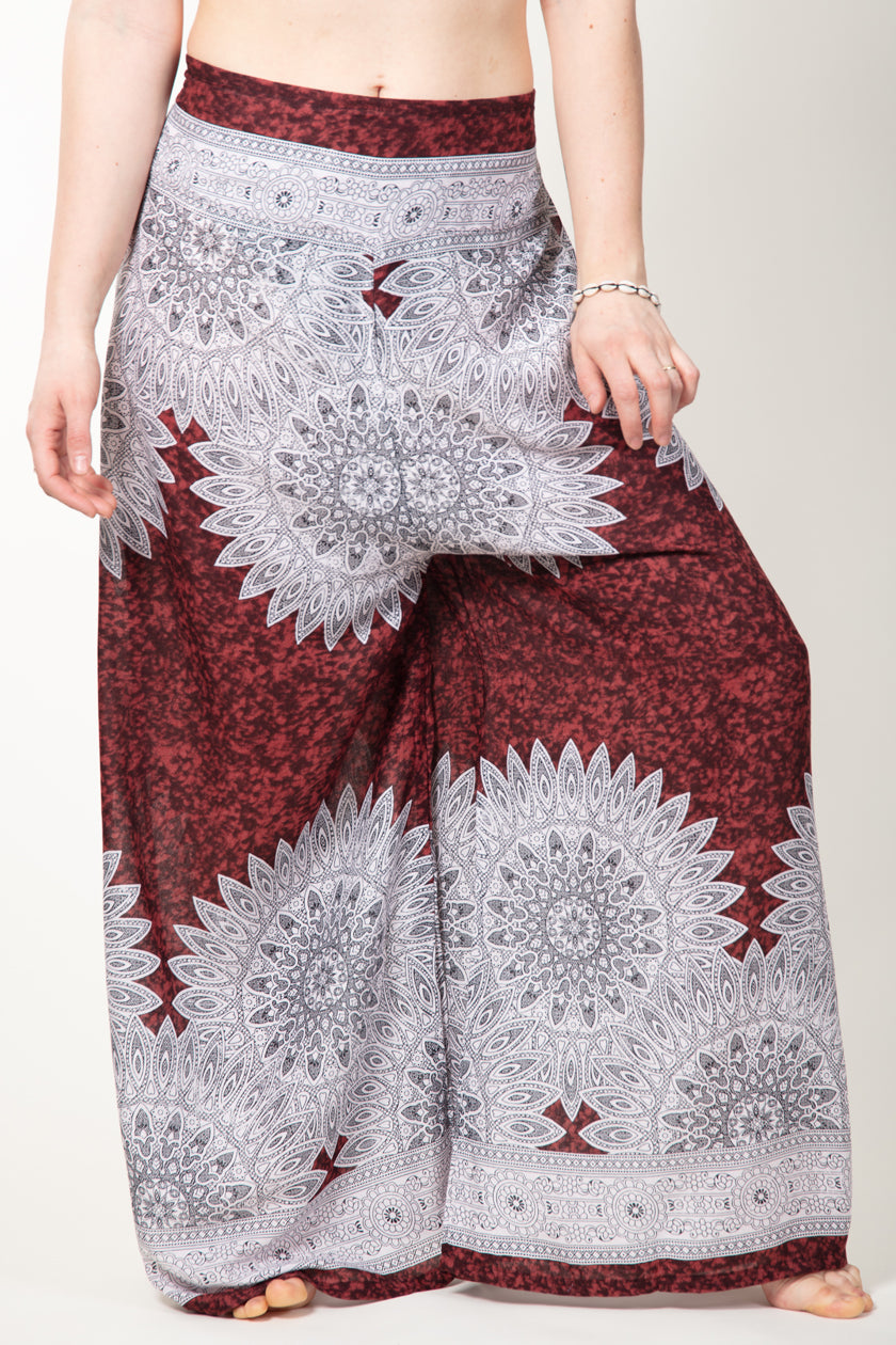 Brown Marble Mandala Artisan Palace Pants