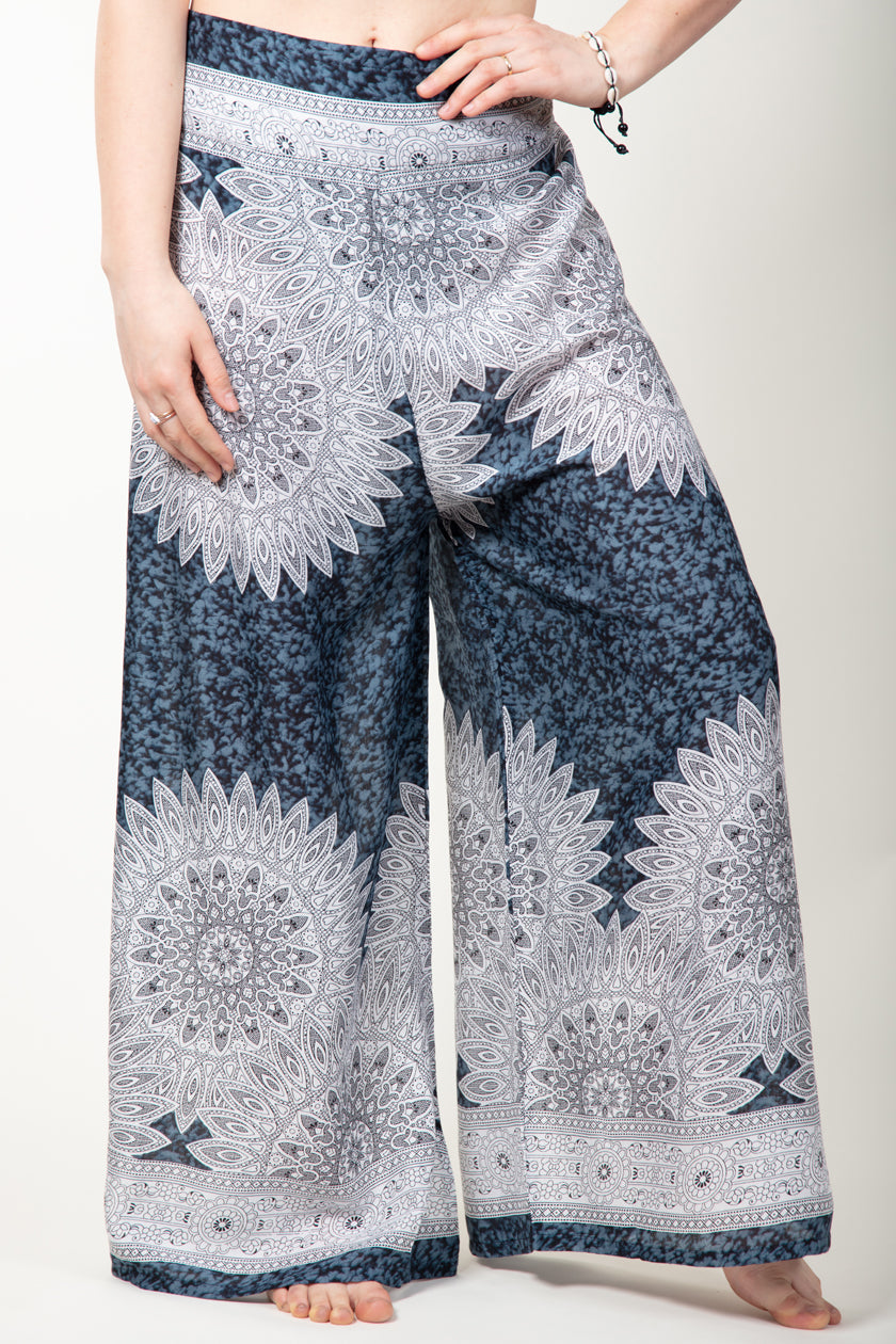 Dark Marble Mandala Artisan Palace Pants