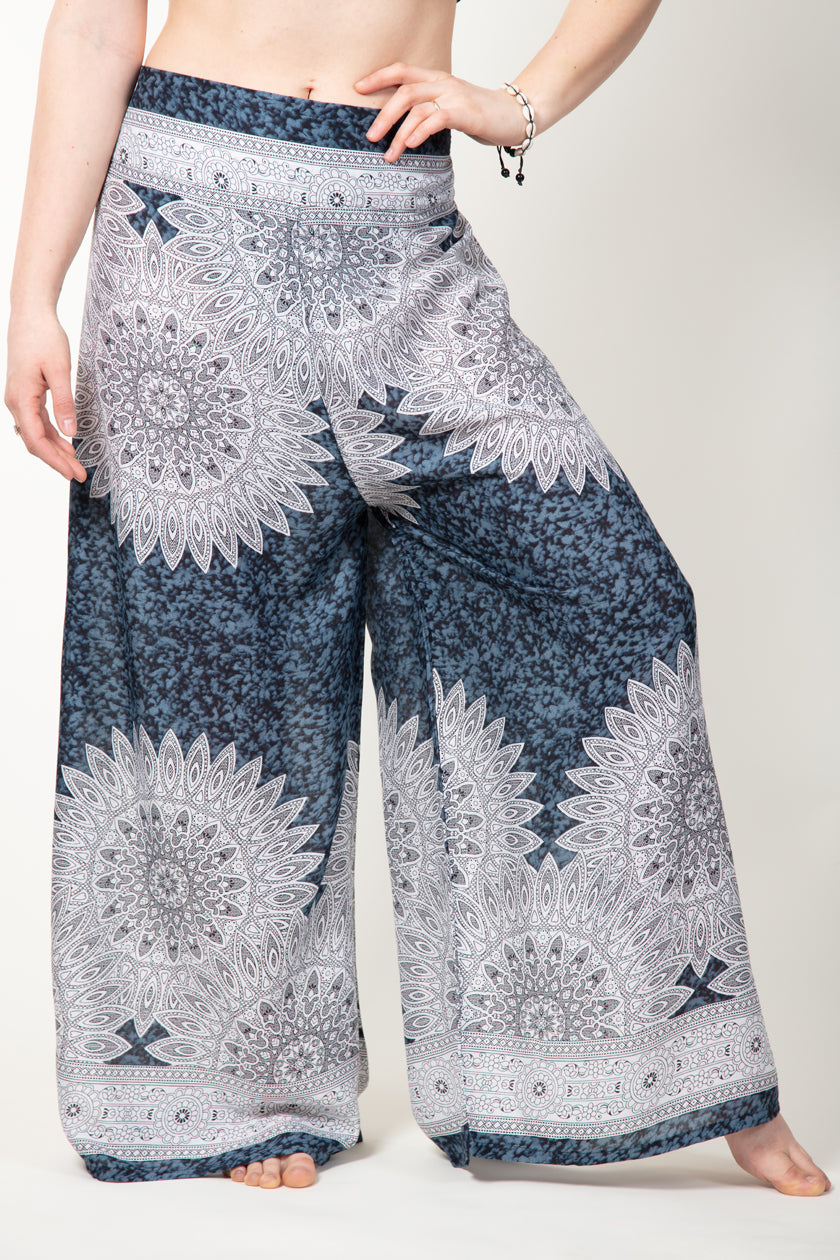 Dark Marble Mandala Artisan Palace Pants