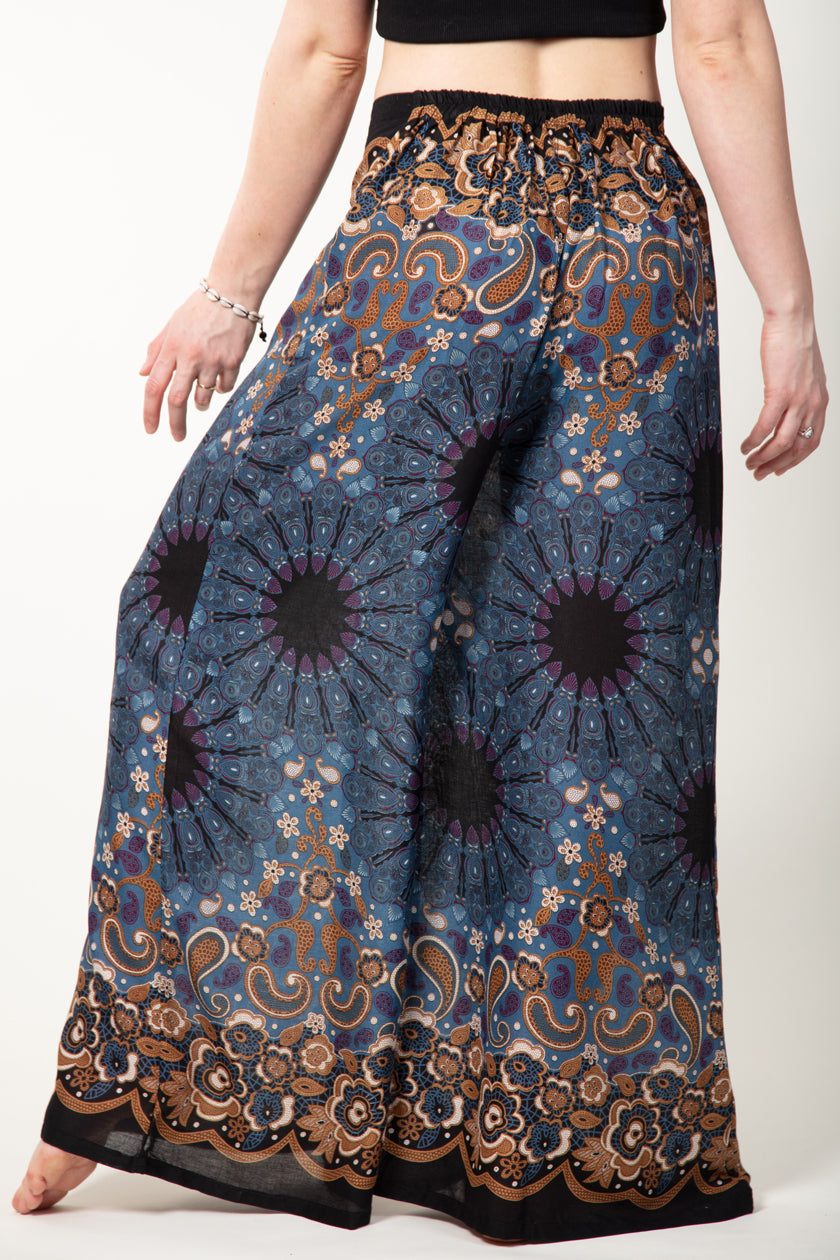 Paisley Mandala Navy Bronze Artisan Palace Pants