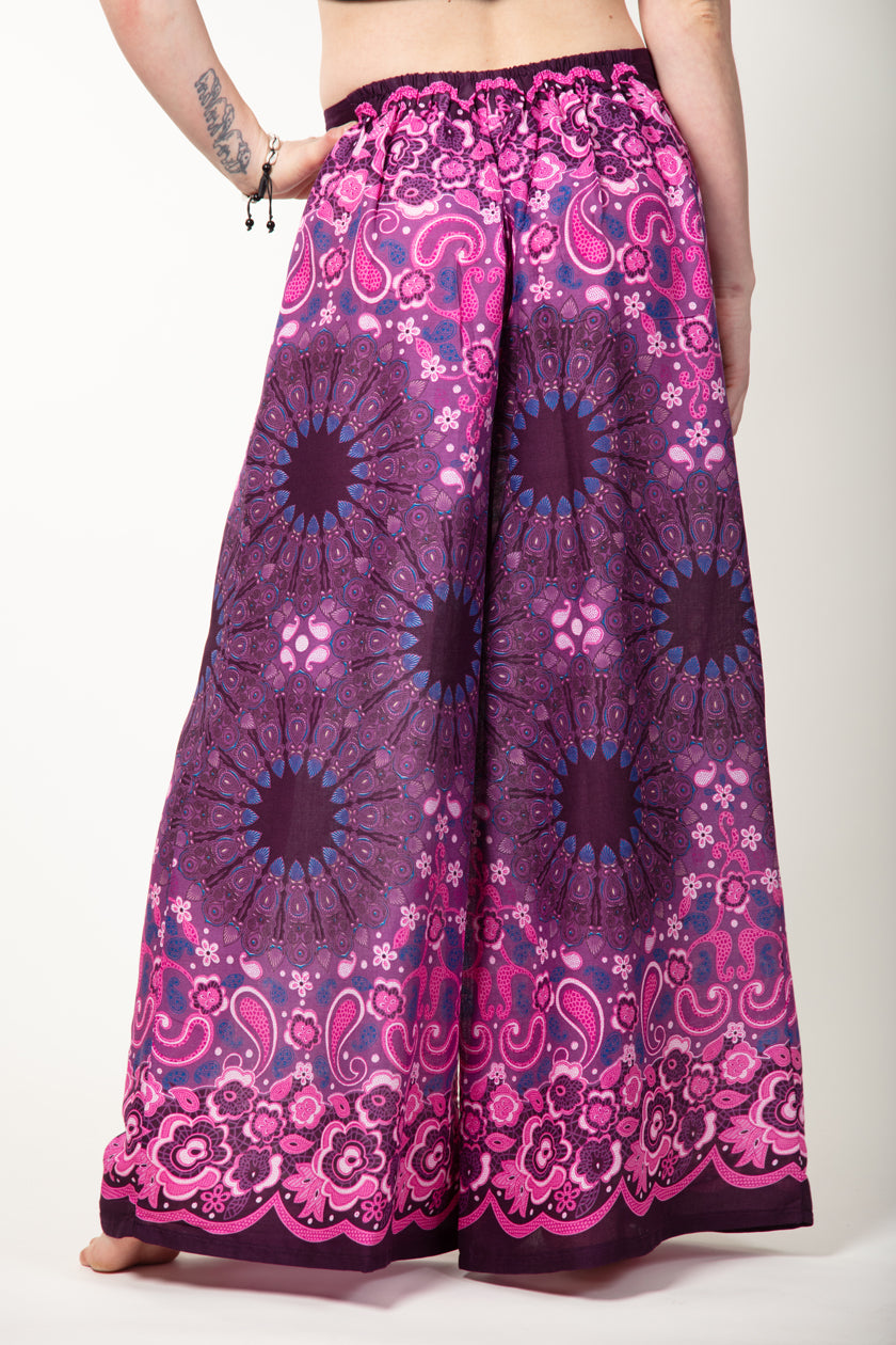 Paisley Mandala Purple Artisan Palace Pants