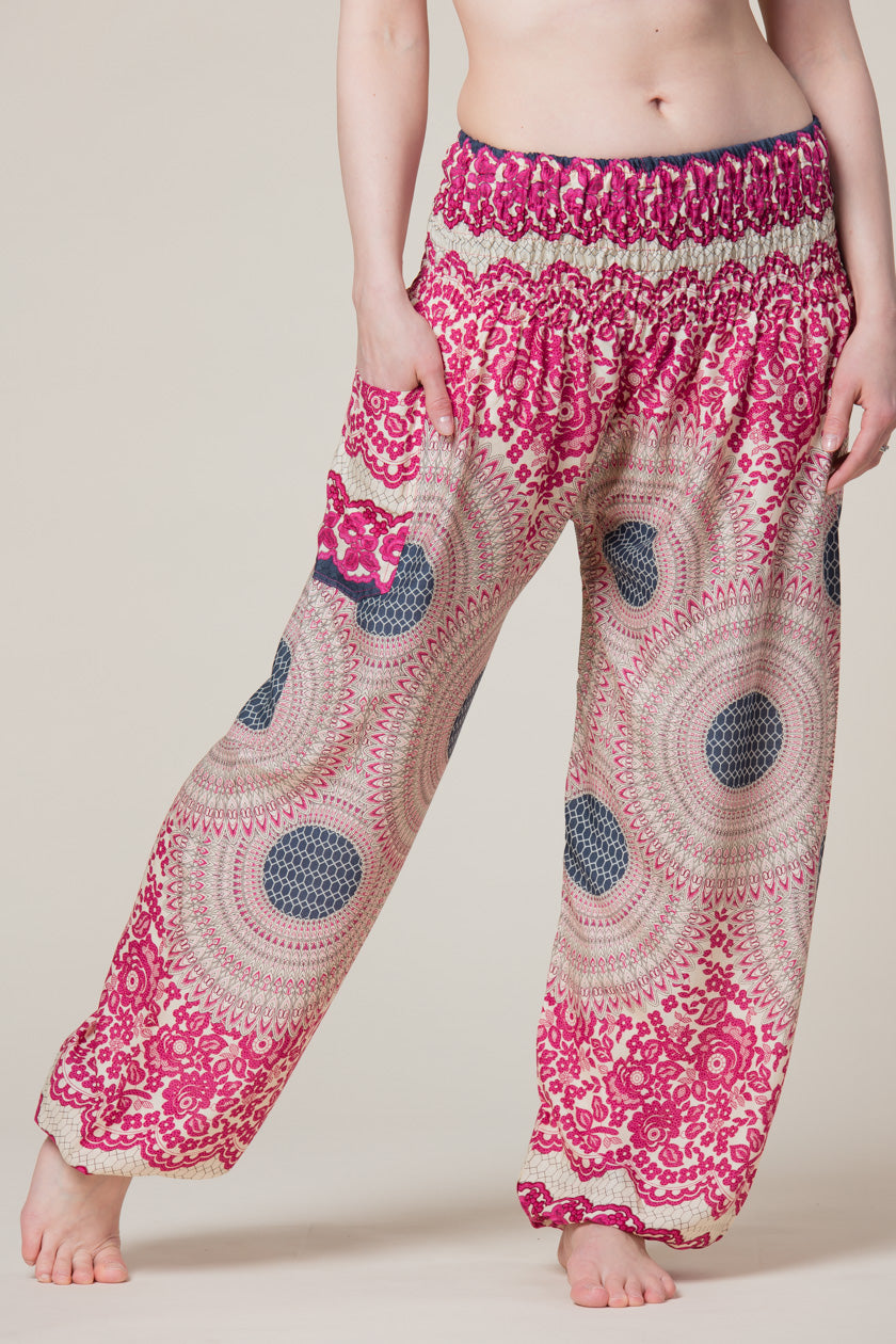 Mandala Pink Artisan Harem Pants