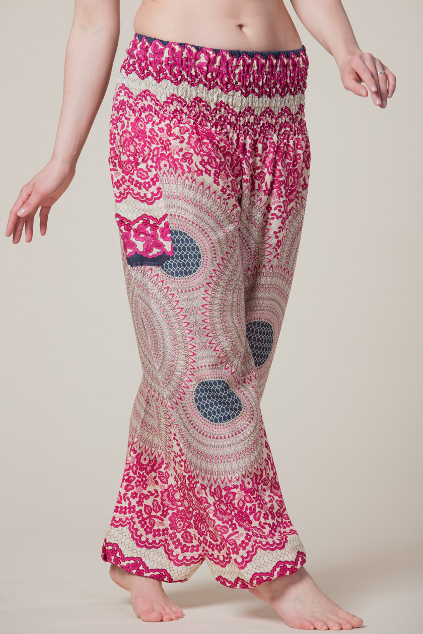 Mandala Pink Artisan Harem Pants