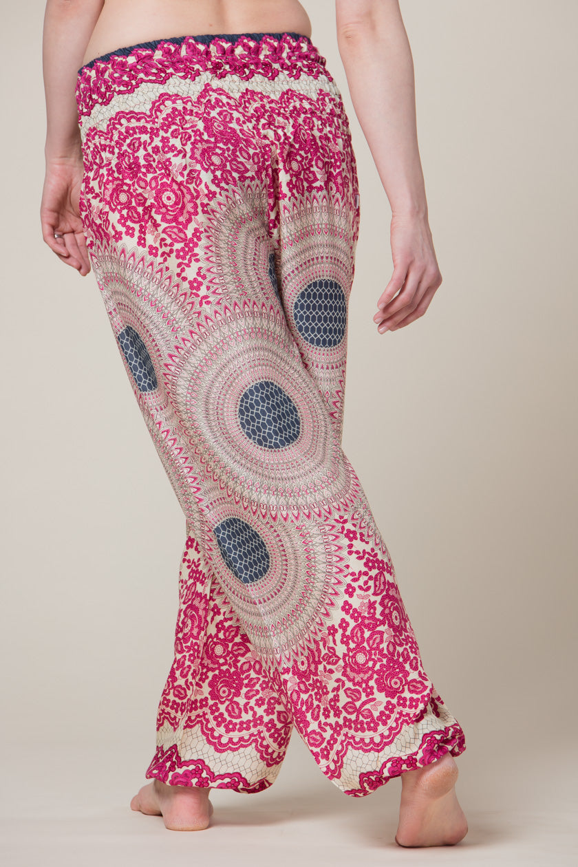 Mandala Pink Artisan Harem Pants