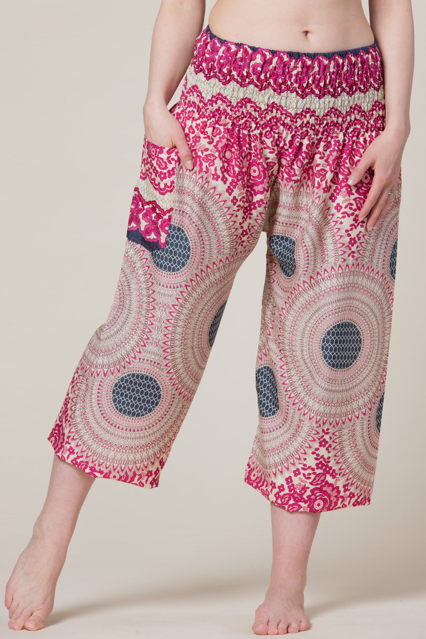 Mandala Pink Artisan Harem Pants
