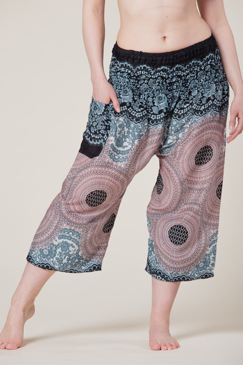 Mandala Silver Artisan Harem Pants