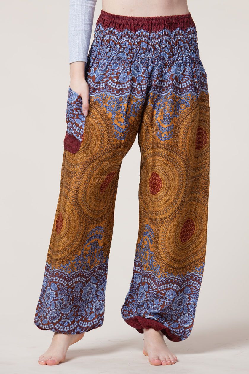 Mandala Bronze Artisan Harem Pants