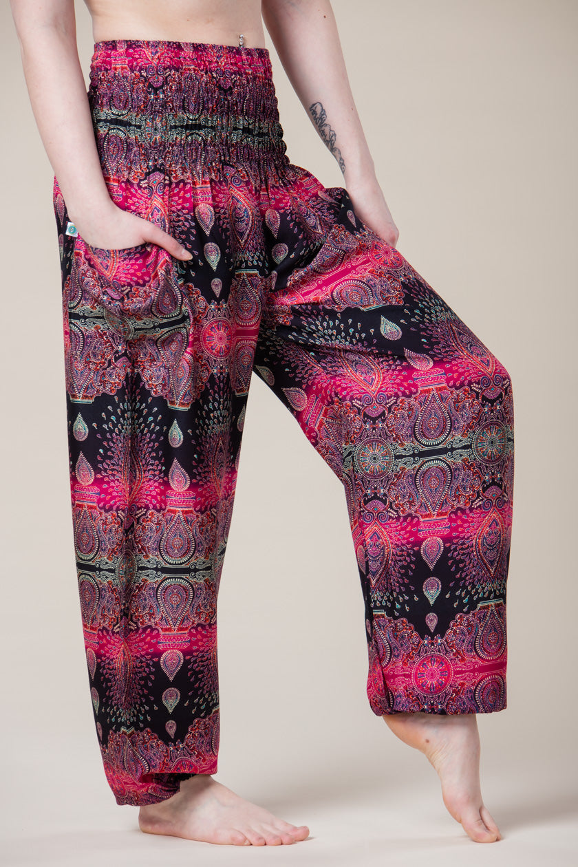 Paisley Pink Artisan Harem Pants