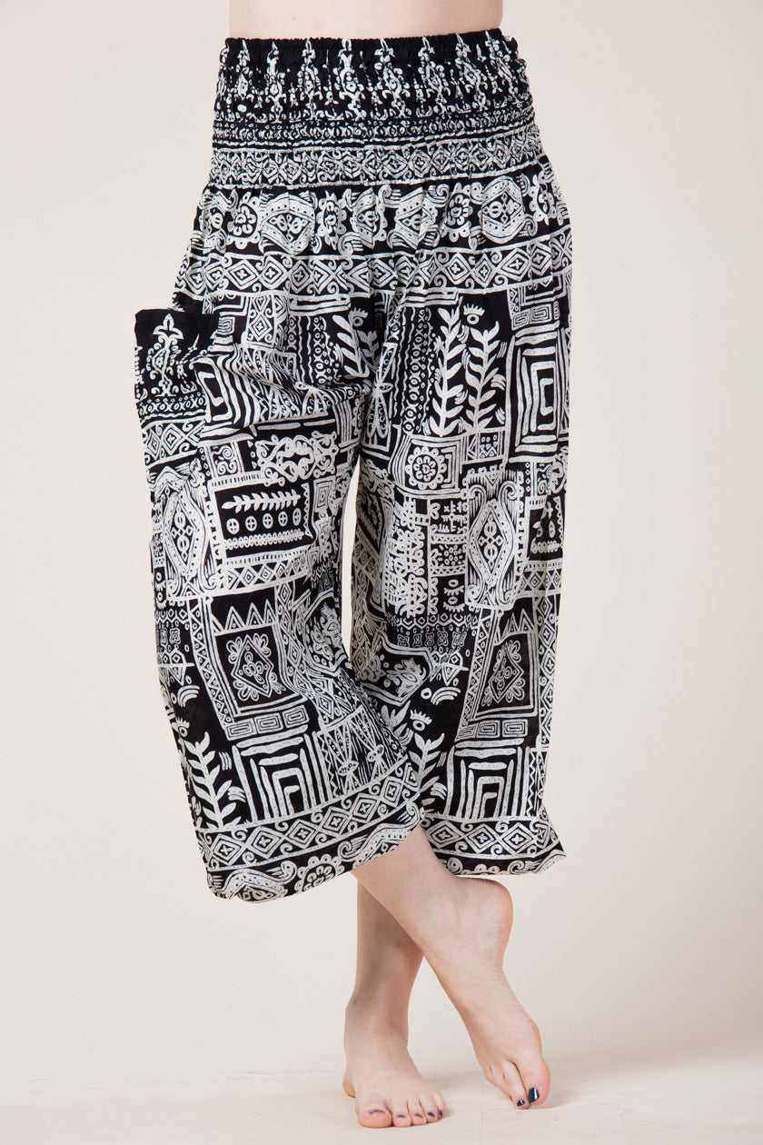 Tribal Black Artisan Harem Pants