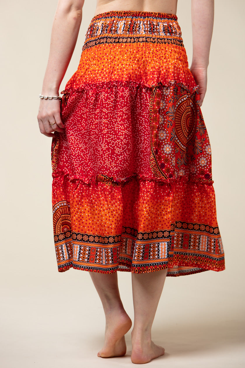 Chakra Orange Artisan Skirt