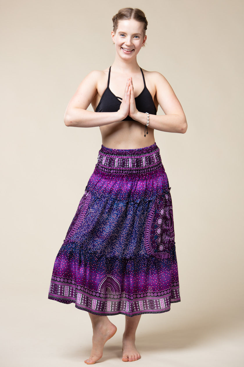 Chakra Purple Artisan Skirt