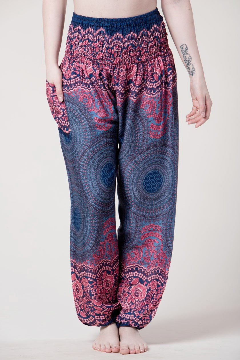Mandala Blue Artisan Harem Pants