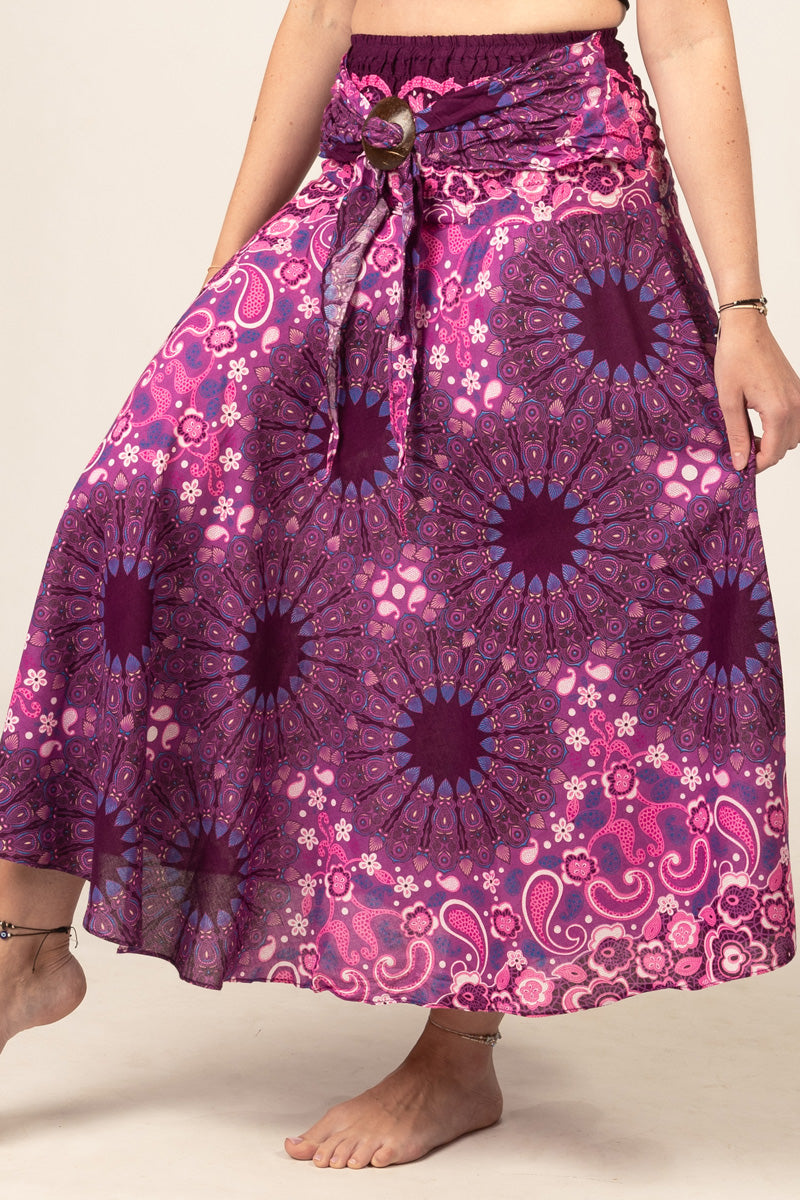 Boho Black Artisan Kjol