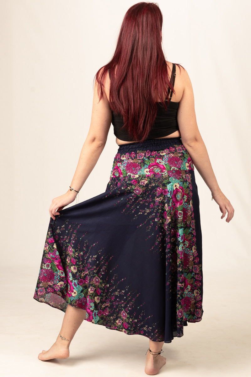 Boho Black Artisan Kjol