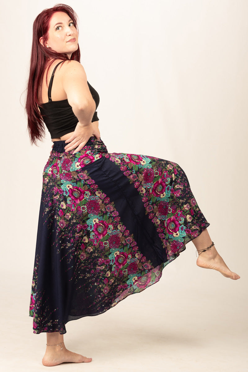 Boho Black Artisan Kjol