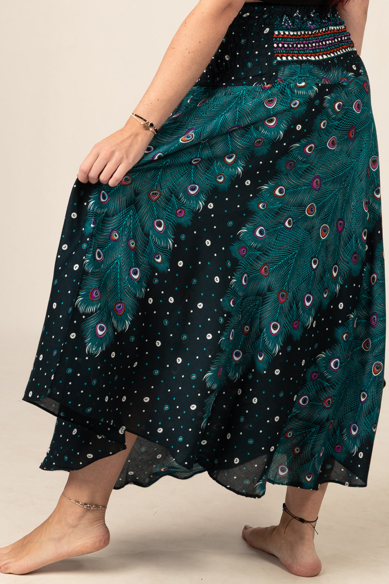 Boho Black Artisan Kjol