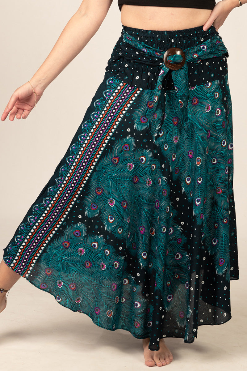 Boho Black Artisan Kjol