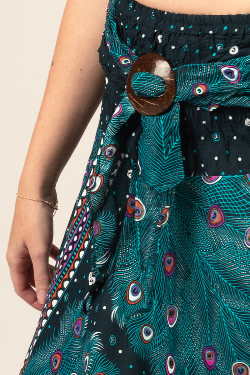 Boho Black Artisan Kjol