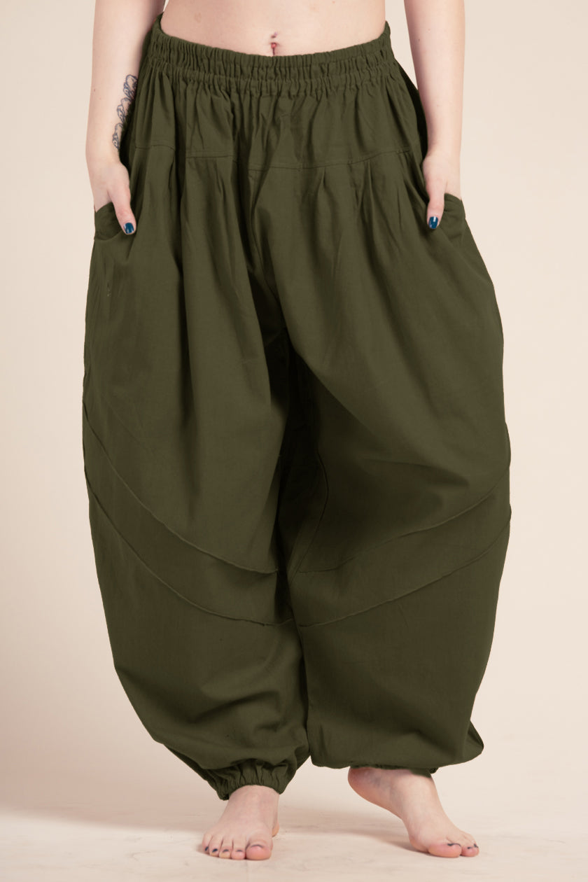 Hill Tribe Unisex Blue Artisan Harem Pants
