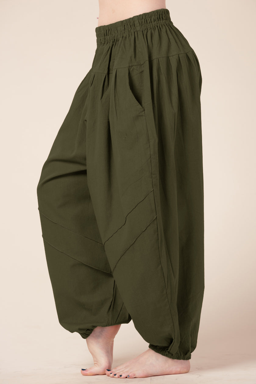 Hill Tribe Unisex Blue Artisan Harem Pants
