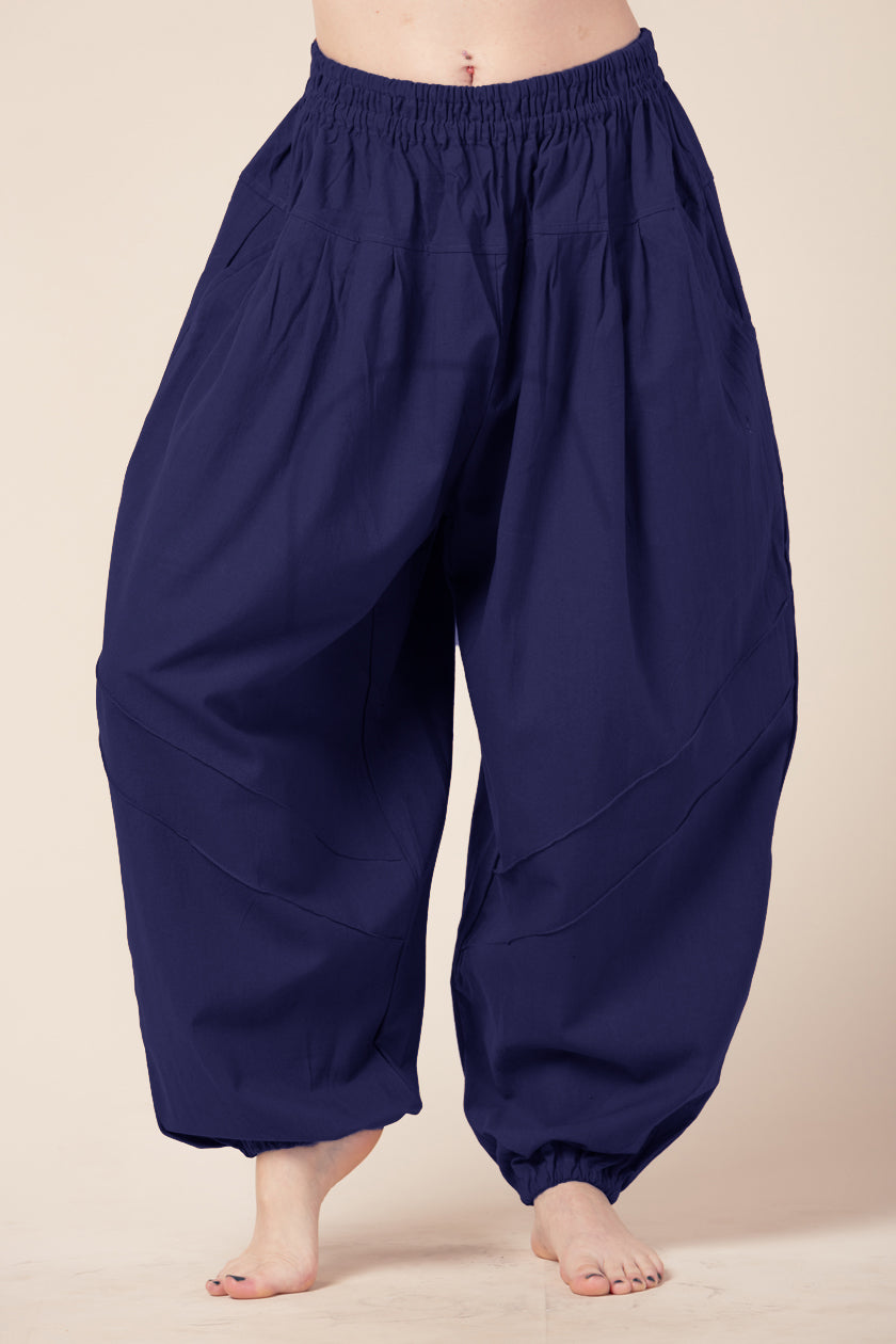 Hill Tribe Unisex Blue Artisan Harem Pants