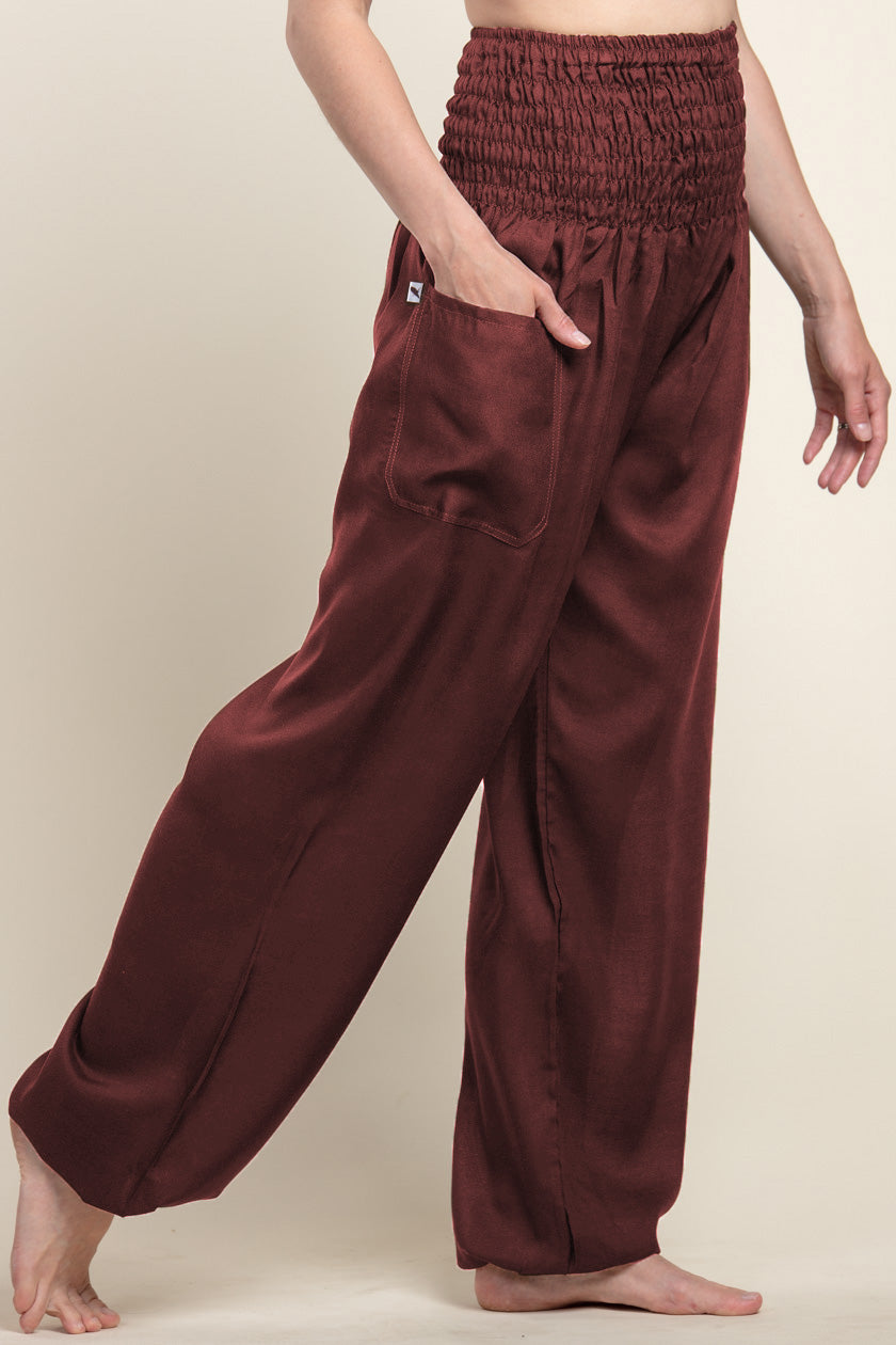 Extended Boho Royal Brown Artisan Haaremihousut