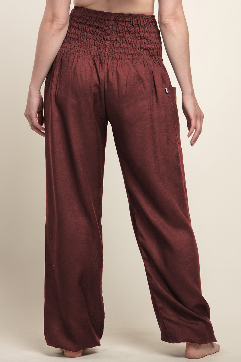 Extended Boho Royal Brown Artisan Haaremihousut