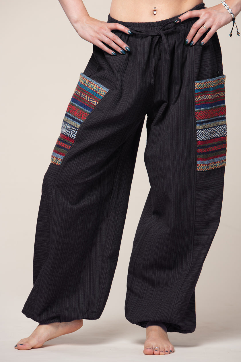 Hill Tribe Unisex Charcoal Artisan Haaremihousut