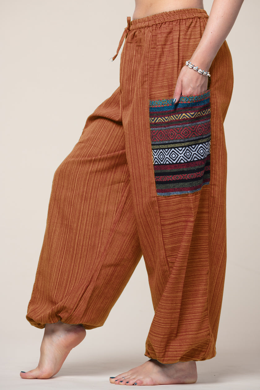 Hill Tribe Unisex Copper Artisan Haaremihousut
