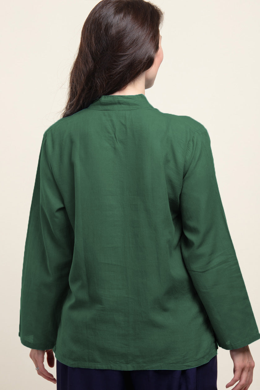 Namaste Forest Green Traditional Joogapaita