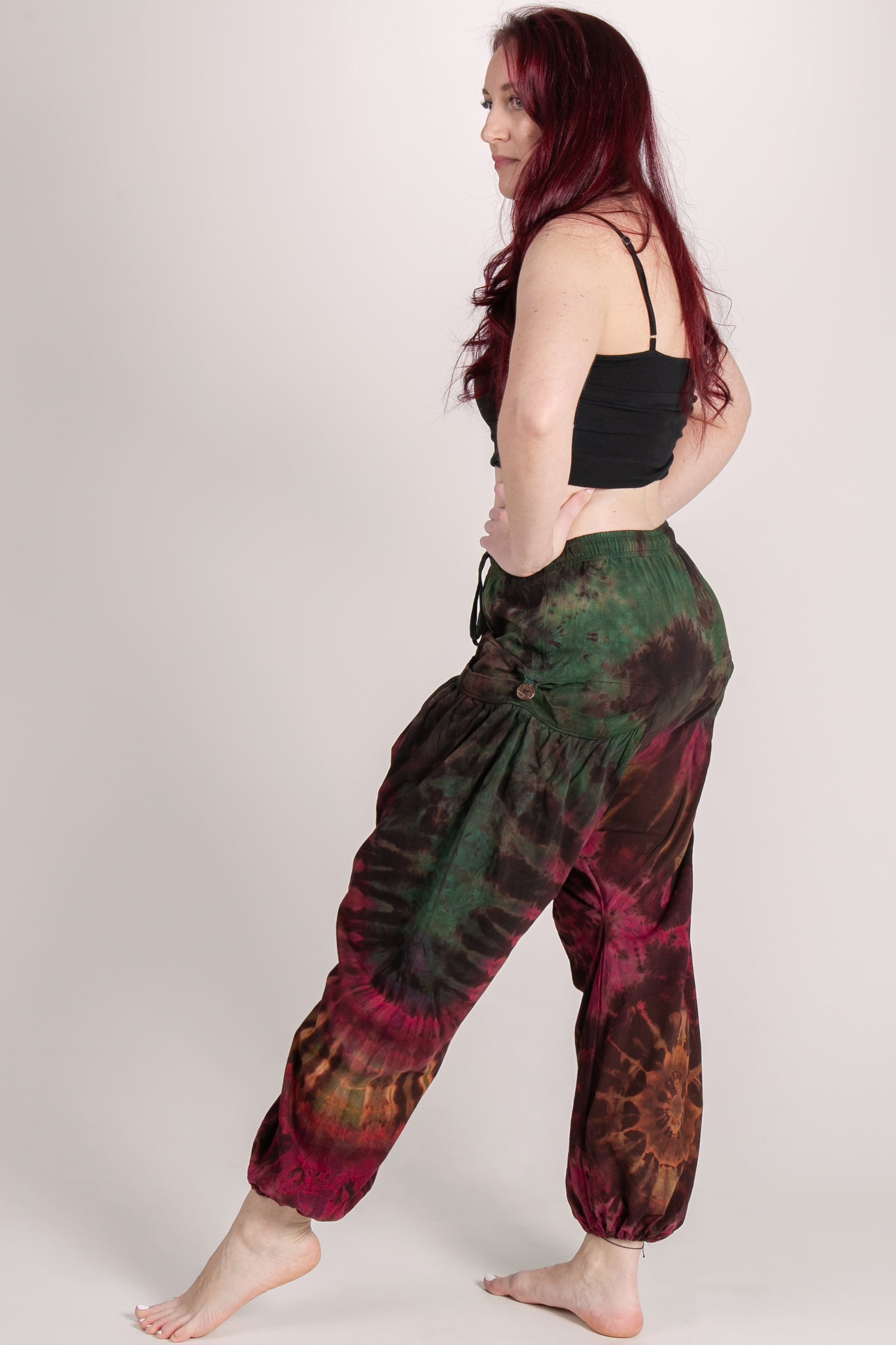 Jungle Burst Brown Artisan Haaremihousut