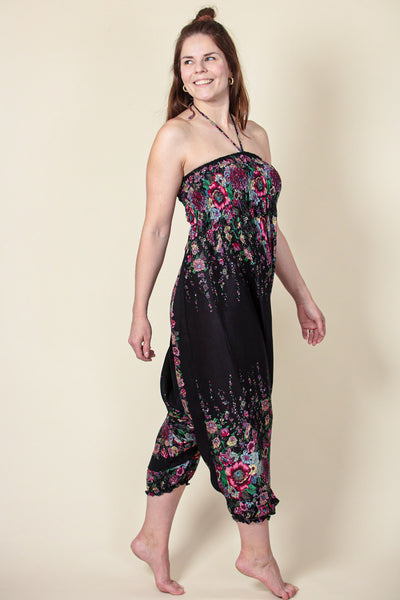 Floral Dark Artisan Jumpsuit Haaremihousut