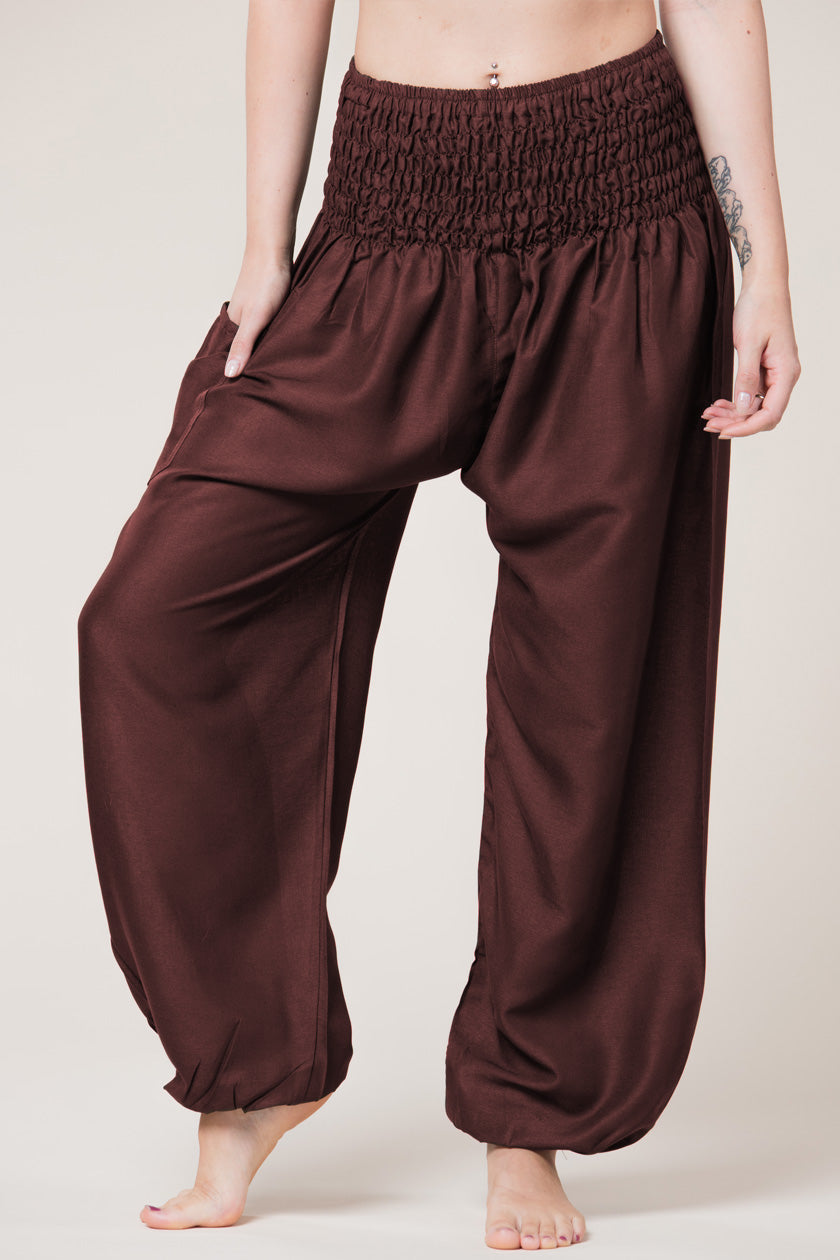 Boho Royal Brown Artisan Haaremihousut