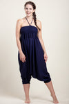 Boho Navy Artisan Jumpsuit Haaremihousut