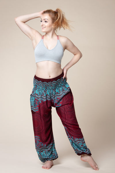 Mandala Red Artisan Haaremihousut