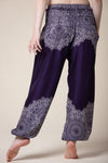 Border Mandala Purple Artisan Haaremihousut
