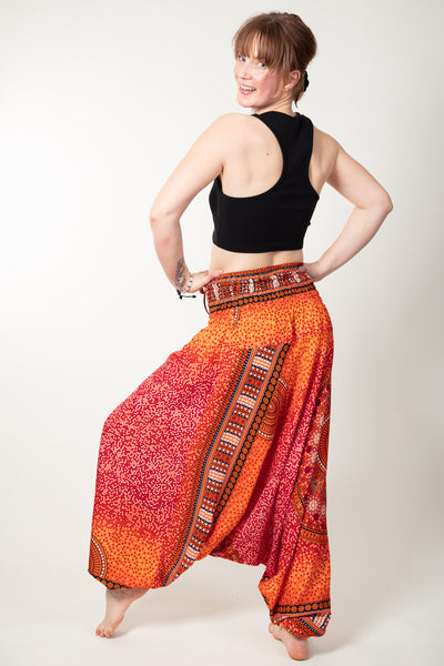Chakra Orange Artisan Jumpsuit Haaremihousut